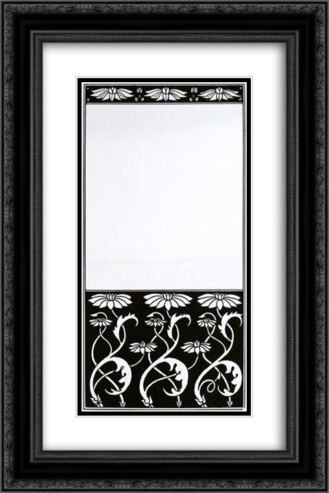 Title page of Discords 16x24 Black Ornate Wood Framed Art Print Poster with Double Matting by Beardsley, Aubrey