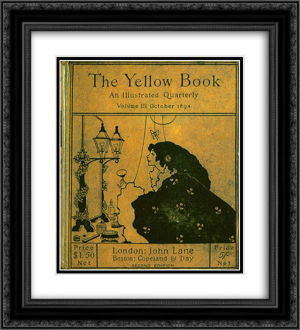 Vol .III 20x22 Black Ornate Wood Framed Art Print Poster with Double Matting by Beardsley, Aubrey