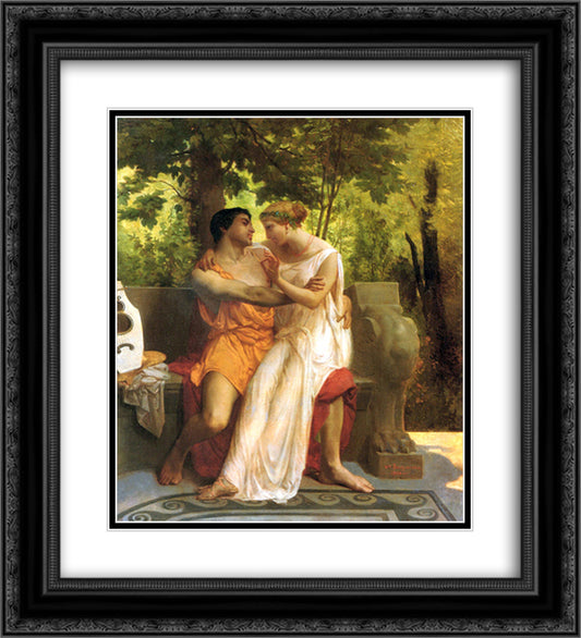 Lidylle 20x22 Black Ornate Wood Framed Art Print Poster with Double Matting by Bouguereau, William Adolphe