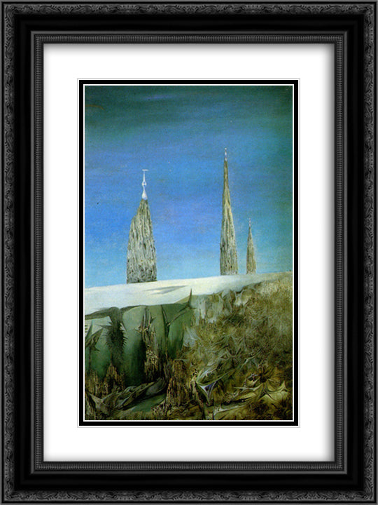 Fata Alaska 18x24 Black Ornate Wood Framed Art Print Poster with Double Matting by Paalen, Wolfgang