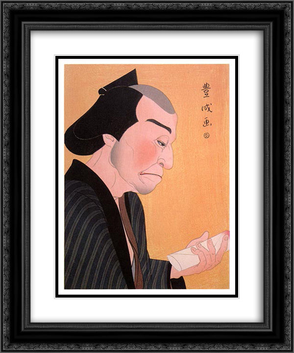 Matsusuke as Goroji 20x24 Black Ornate Wood Framed Art Print Poster with Double Matting by Toyonari, Yamamura