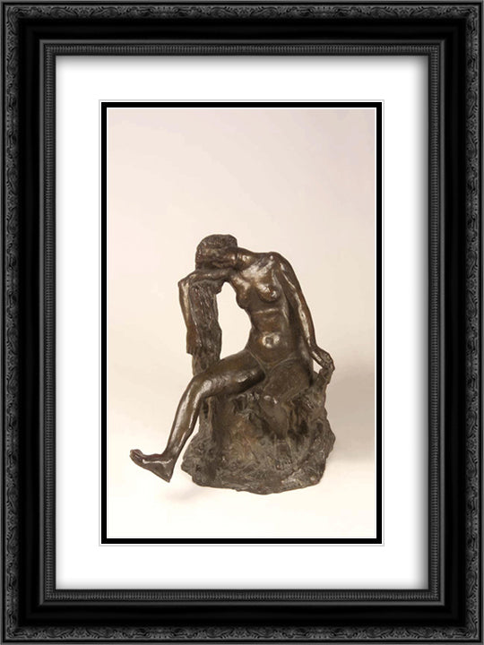La Bacchante 18x24 Black Ornate Wood Framed Art Print Poster with Double Matting by Despiau, Charles