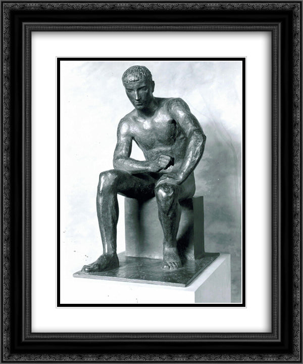 Le Realisateur 20x24 Black Ornate Wood Framed Art Print Poster with Double Matting by Despiau, Charles