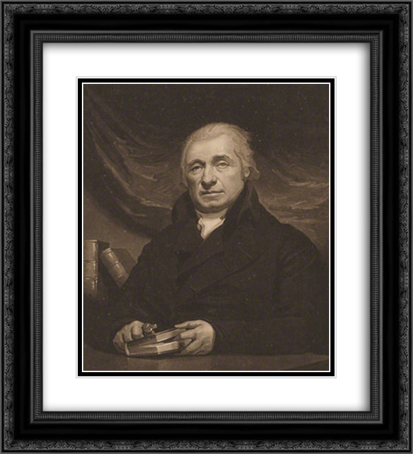 Archibald McLean 20x22 Black Ornate Wood Framed Art Print Poster with Double Matting by Turner, Charles
