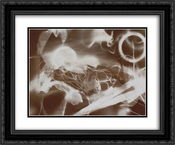 Amourette (Schadography) 24x20 Black Ornate Wood Framed Art Print Poster with Double Matting by Schad, Christian