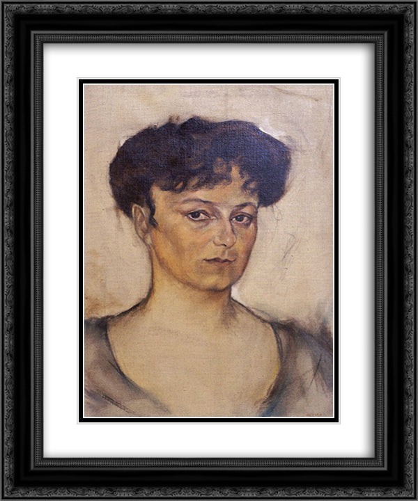 Marianne von Meixner 20x24 Black Ornate Wood Framed Art Print Poster with Double Matting by Schad, Christian