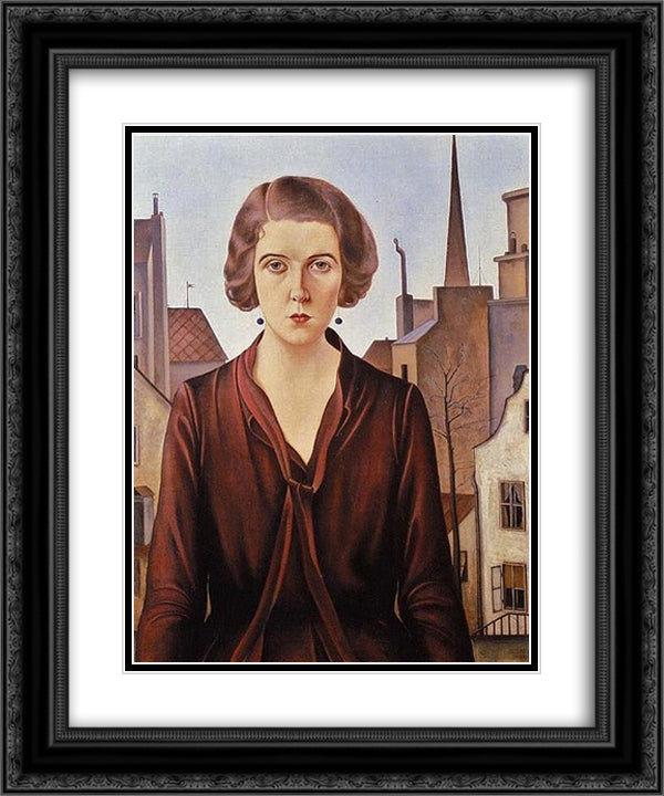 Unknown 20x24 Black Ornate Wood Framed Art Print Poster with Double Matting by Schad, Christian