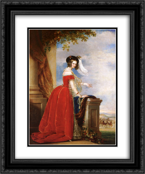 Alexandra Feodorovna (Charlotte of Prussia) 20x24 Black Ornate Wood Framed Art Print Poster with Double Matting by Robertson, Christina