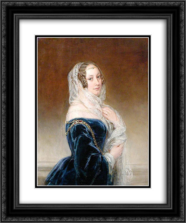 Duchess Maria Feodorovna Baryatinsky, nee. Keller 20x24 Black Ornate Wood Framed Art Print Poster with Double Matting by Robertson, Christina