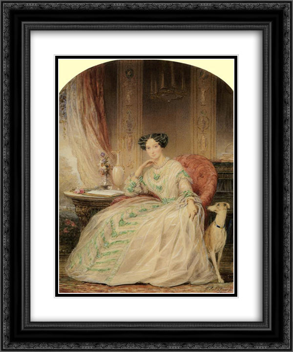 Grand Duchess Maria Alexandrovna 20x24 Black Ornate Wood Framed Art Print Poster with Double Matting by Robertson, Christina