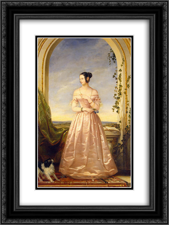Grand Duchess of Russia, Alexandra Nikolaievna, daughter of Nikolai I 18x24 Black Ornate Wood Framed Art Print Poster with Double Matting by Robertson, Christina