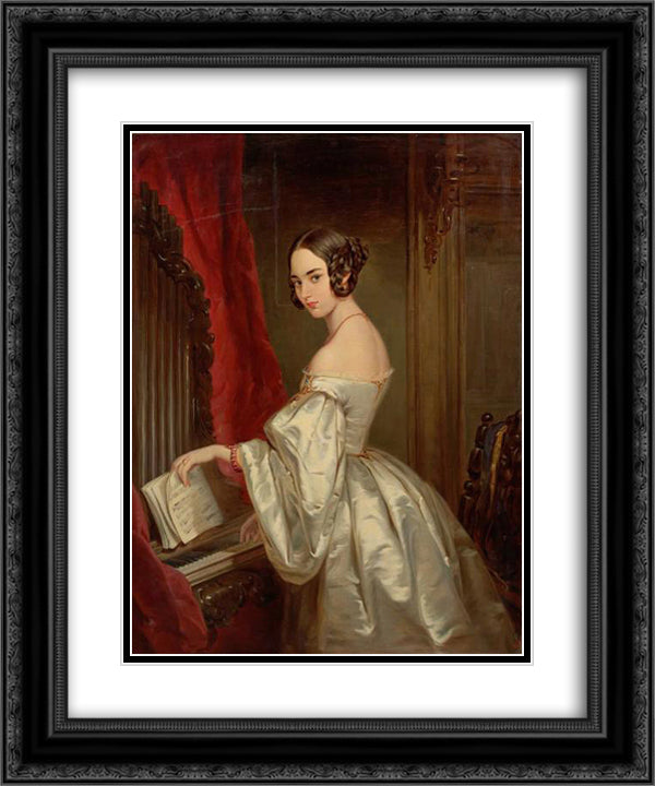 Portrait of Princess Maria Ivanovna Kochubey 20x24 Black Ornate Wood Framed Art Print Poster with Double Matting by Robertson, Christina