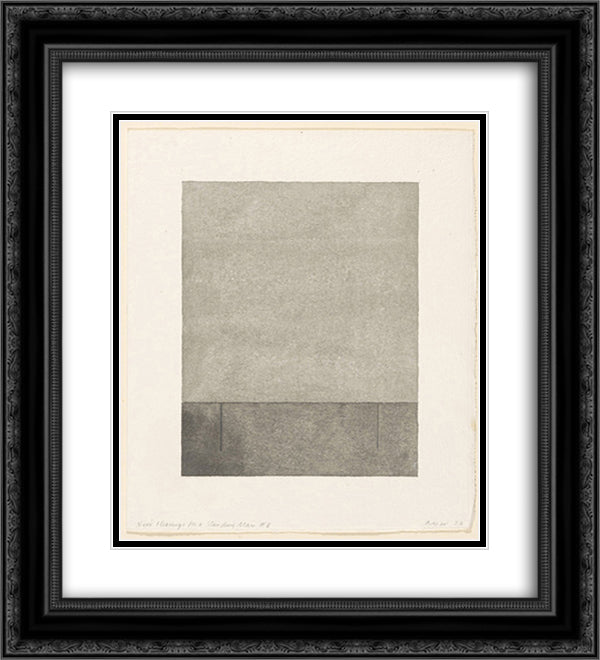 Nine Clearings for a Standing Man #8 20x22 Black Ornate Wood Framed Art Print Poster with Double Matting by Wilmarth, Christopher