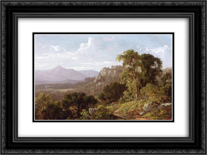 In the White Mountains 24x18 Black Ornate Wood Framed Art Print Poster with Double Matting by Johnson, David