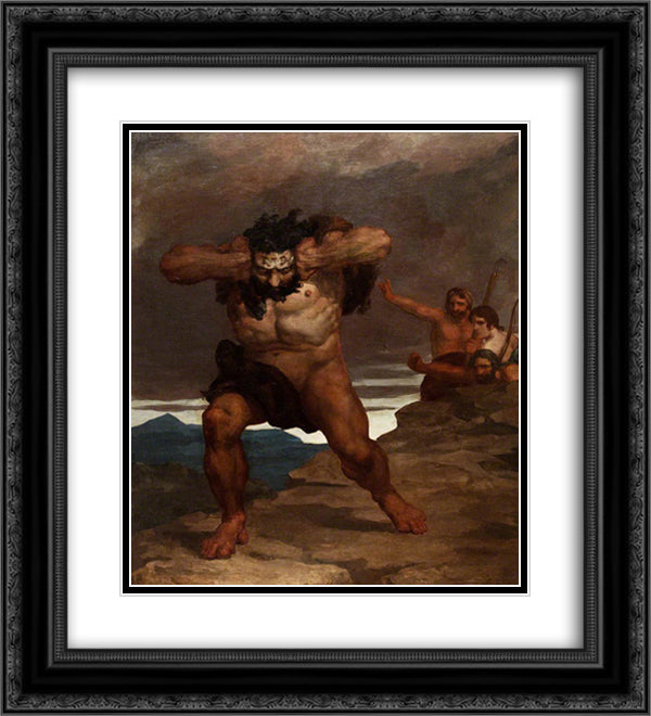 Cain Degraded (Remorse) 20x22 Black Ornate Wood Framed Art Print Poster with Double Matting by Scott, David