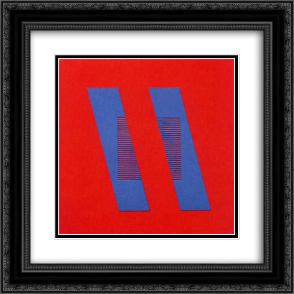 Book 20x20 Black Ornate Wood Framed Art Print Poster with Double Matting by Roth, Dieter