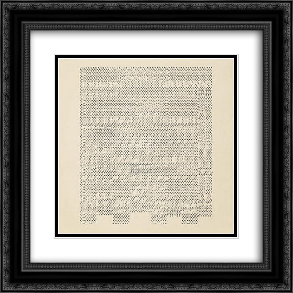 Idea 20x20 Black Ornate Wood Framed Art Print Poster with Double Matting by Roth, Dieter