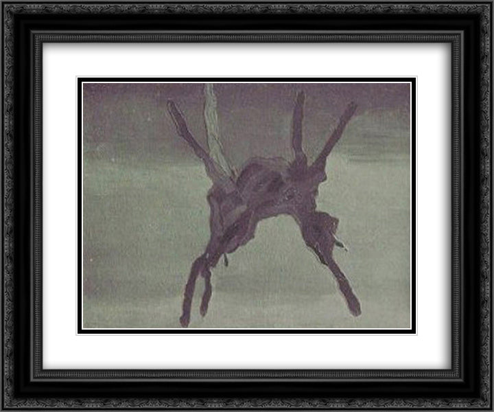 (Indecipherable Divination) 24x20 Black Ornate Wood Framed Art Print Poster with Double Matting by Trost, Dolfi