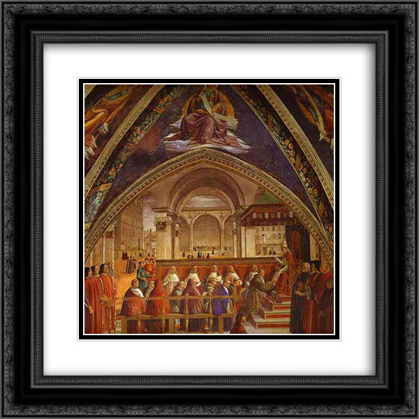 Confirmation of the Rule 20x20 Black Ornate Wood Framed Art Print Poster with Double Matting by Ghirlandaio, Domenico