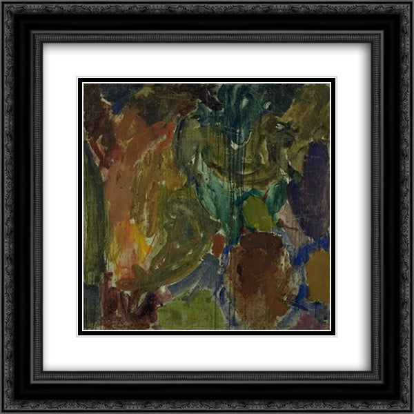 Dante and Vergil in the Underworld 20x20 Black Ornate Wood Framed Art Print Poster with Double Matting by Weie, Edvard