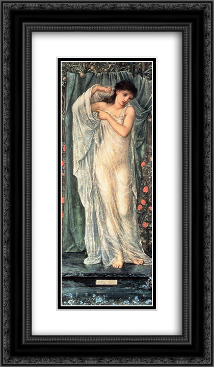 The Seasons, Summer 14x24 Black Ornate Wood Framed Art Print Poster with Double Matting by Burne Jones, Edward