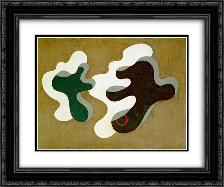 Dux et Comes IV 24x20 Black Ornate Wood Framed Art Print Poster with Double Matting by Wadsworth, Edward