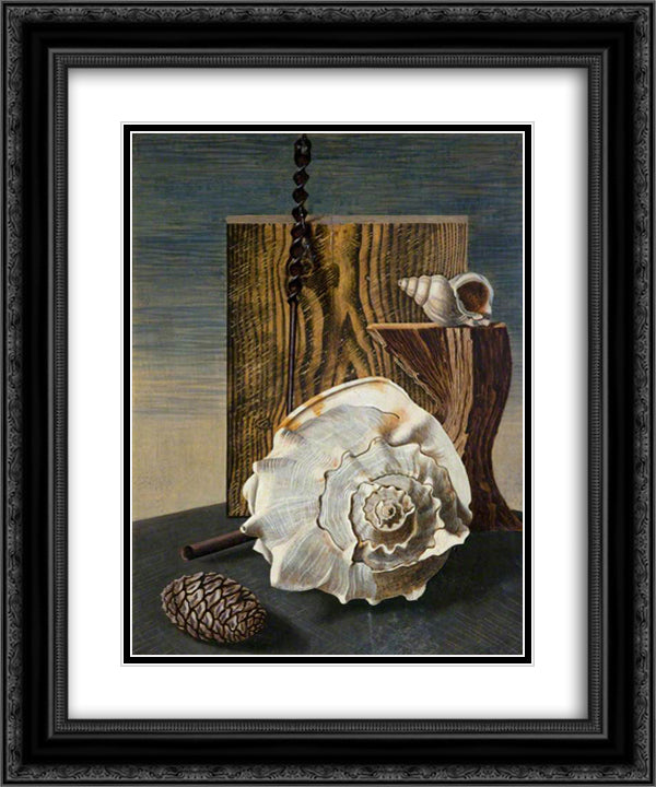 Gasteropoda 20x24 Black Ornate Wood Framed Art Print Poster with Double Matting by Wadsworth, Edward