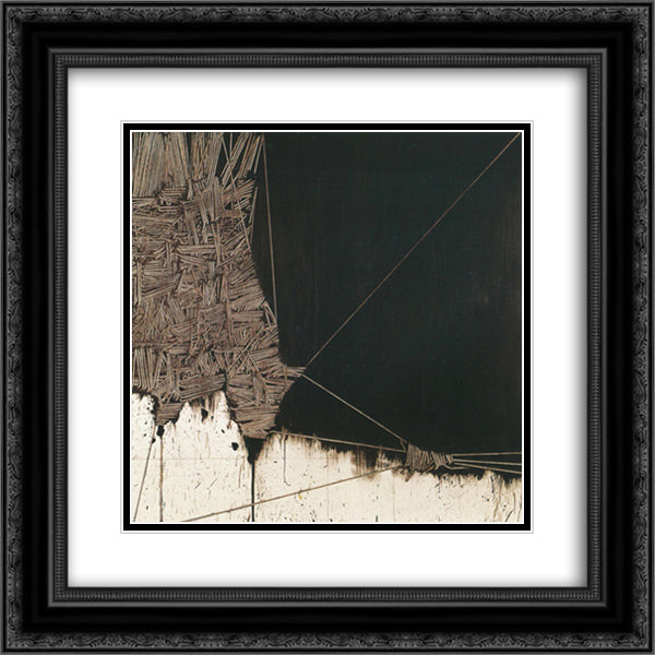 Alfabeto senza fine 7 20x20 Black Ornate Wood Framed Art Print Poster with Double Matting by Scanavino, Emilio