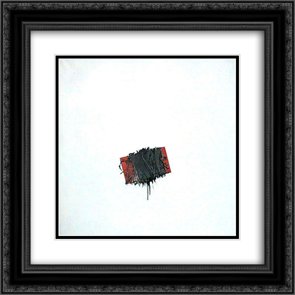 Forma legata 20x20 Black Ornate Wood Framed Art Print Poster with Double Matting by Scanavino, Emilio