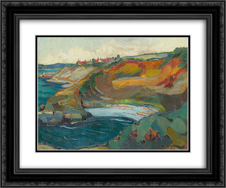 Chemainus Bay, Vancouver Island 24x20 Black Ornate Wood Framed Art Print Poster with Double Matting by Carr, Emily