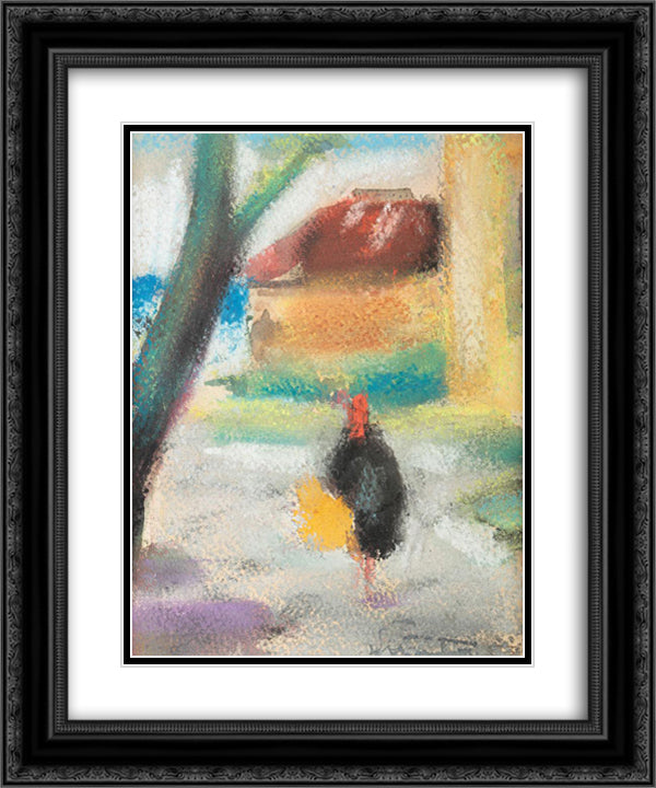 The Way Home 20x24 Black Ornate Wood Framed Art Print Poster with Double Matting by Sirato, Francisc