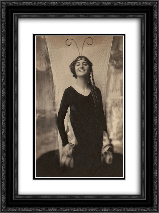 Fritzi von Derra - The Exotic Dancer 18x24 Black Ornate Wood Framed Art Print Poster with Double Matting by Eugene, Frank
