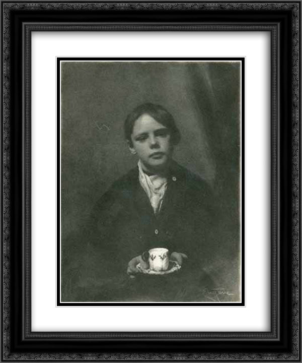 Master Frank Jefferson 20x24 Black Ornate Wood Framed Art Print Poster with Double Matting by Eugene, Frank