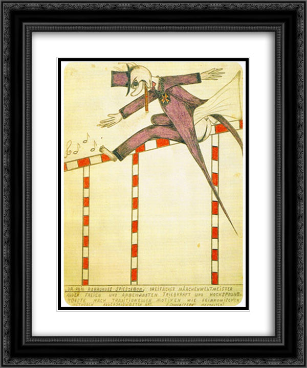 Dr. Phil Rabaukuss Spieszebor 20x24 Black Ornate Wood Framed Art Print Poster with Double Matting by Schroder Sonnenstern, Friedrich