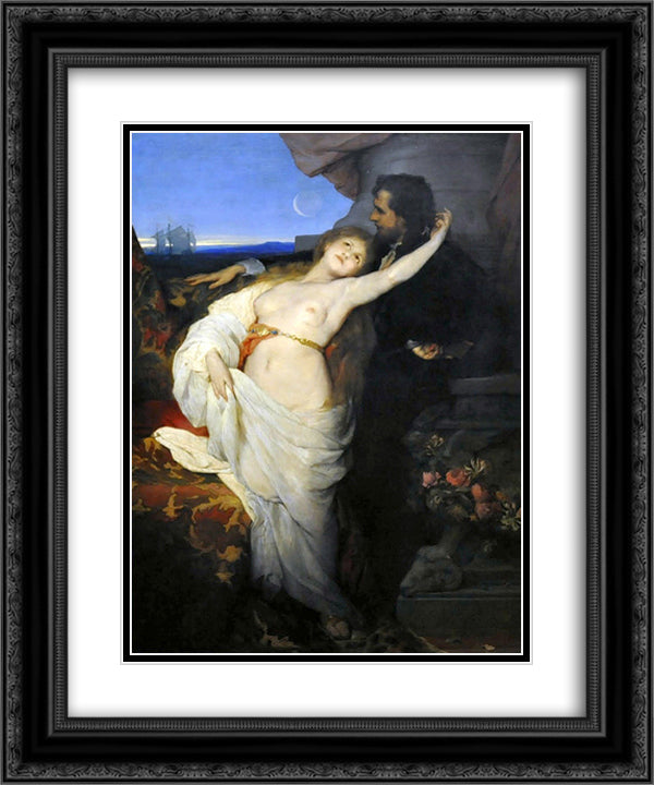 Tannhauser 20x24 Black Ornate Wood Framed Art Print Poster with Double Matting by Max, Gabriel von