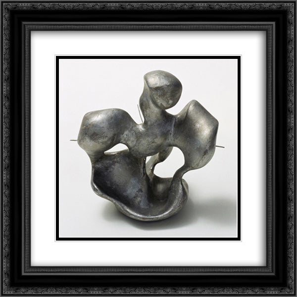 Construction within a Sphere 20x20 Black Ornate Wood Framed Art Print Poster with Double Matting by Vantongerloo, Georges