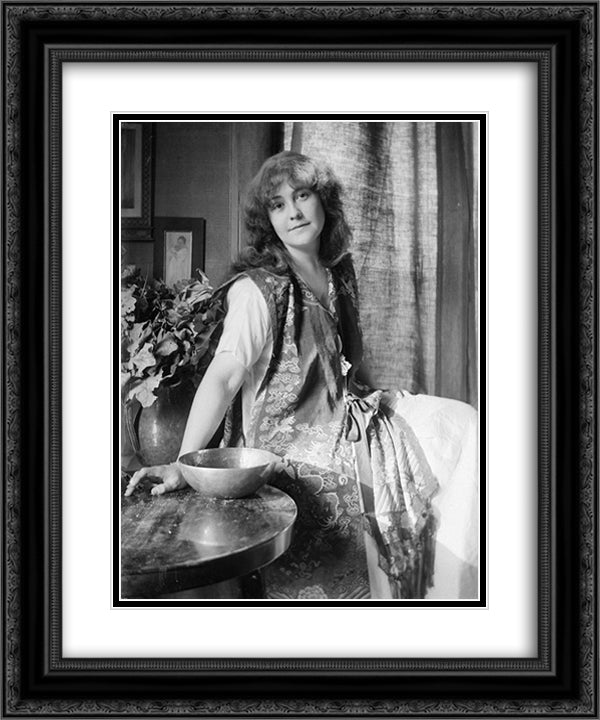 Rose O'Neill 20x24 Black Ornate Wood Framed Art Print Poster with Double Matting by Kasebier, Gertrude