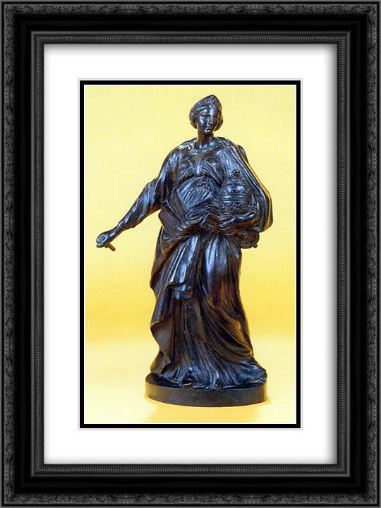 Mathilde of Tuscany Sun 18x24 Black Ornate Wood Framed Art Print Poster with Double Matting by Bernini, Gian Lorenzo