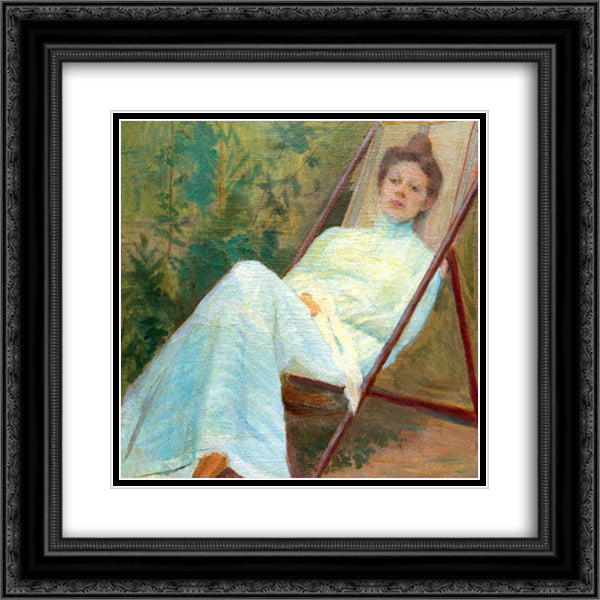 In the country 20x20 Black Ornate Wood Framed Art Print Poster with Double Matting by Grigoriy, Goldstein