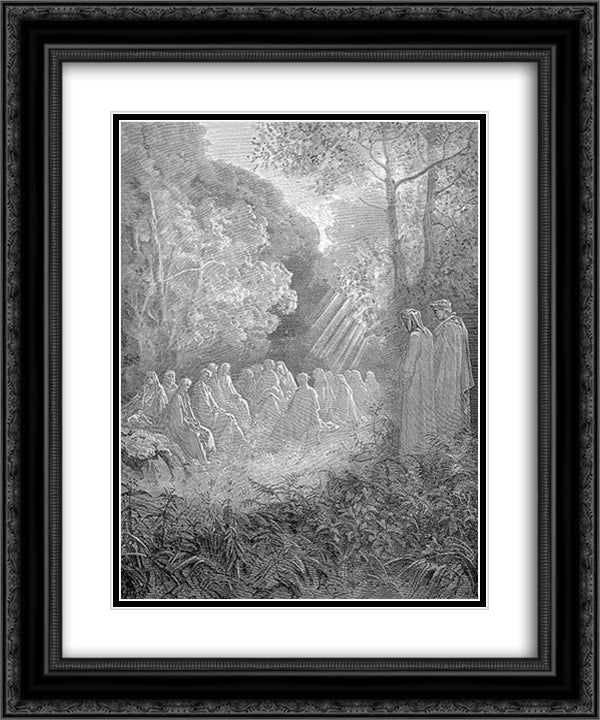 The Dell 20x24 Black Ornate Wood Framed Art Print Poster with Double Matting by Dore, Gustave