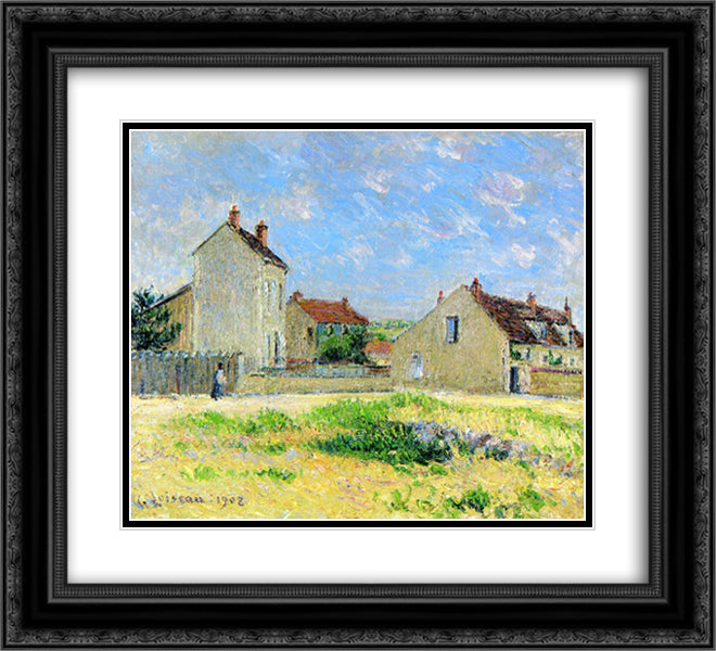 Landscape, near Auxerre 22x20 Black Ornate Wood Framed Art Print Poster with Double Matting by Loiseau, Gustave