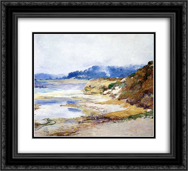 Grey Afternoon 22x20 Black Ornate Wood Framed Art Print Poster with Double Matting by Rose, Guy