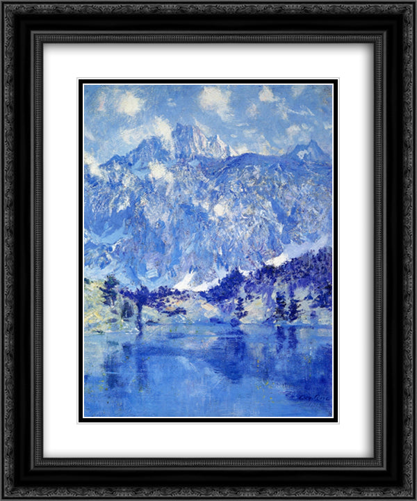 In the Sierra 20x24 Black Ornate Wood Framed Art Print Poster with Double Matting by Rose, Guy