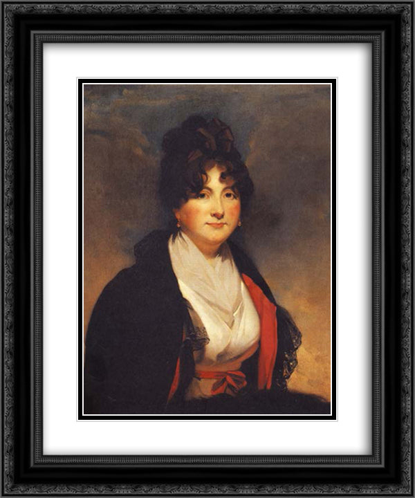 Catherine Vorontsova 20x24 Black Ornate Wood Framed Art Print Poster with Double Matting by Raeburn, Henry