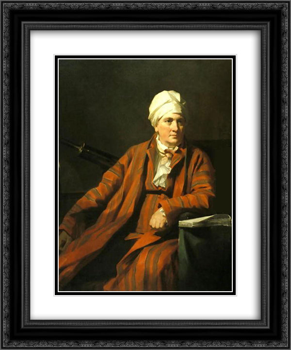 John Robison 20x24 Black Ornate Wood Framed Art Print Poster with Double Matting by Raeburn, Henry