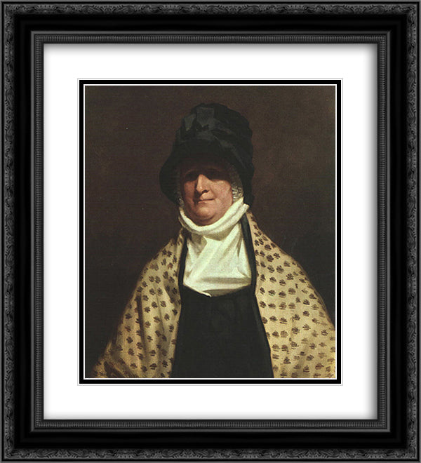 Mrs. Colin Campbell of Park 20x22 Black Ornate Wood Framed Art Print Poster with Double Matting by Raeburn, Henry