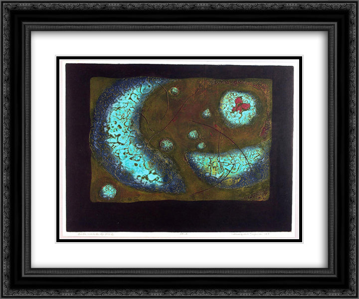 Birthmark 24x20 Black Ornate Wood Framed Art Print Poster with Double Matting by Tajima, Hiroyuki