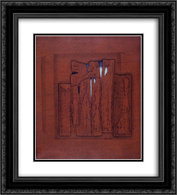 Dilapidated Poetry A 20x22 Black Ornate Wood Framed Art Print Poster with Double Matting by Tajima, Hiroyuki