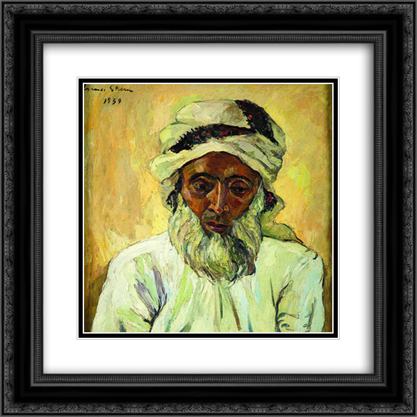 Arab 20x20 Black Ornate Wood Framed Art Print Poster with Double Matting by Stern, Irma