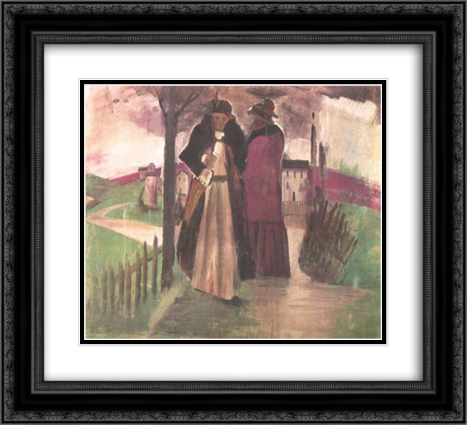After the Storm 22x20 Black Ornate Wood Framed Art Print Poster with Double Matting by Farkas, Istvan